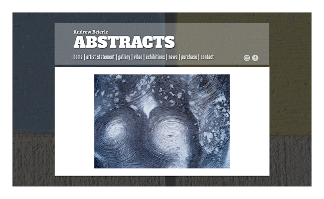 image abstracts website portfolio page